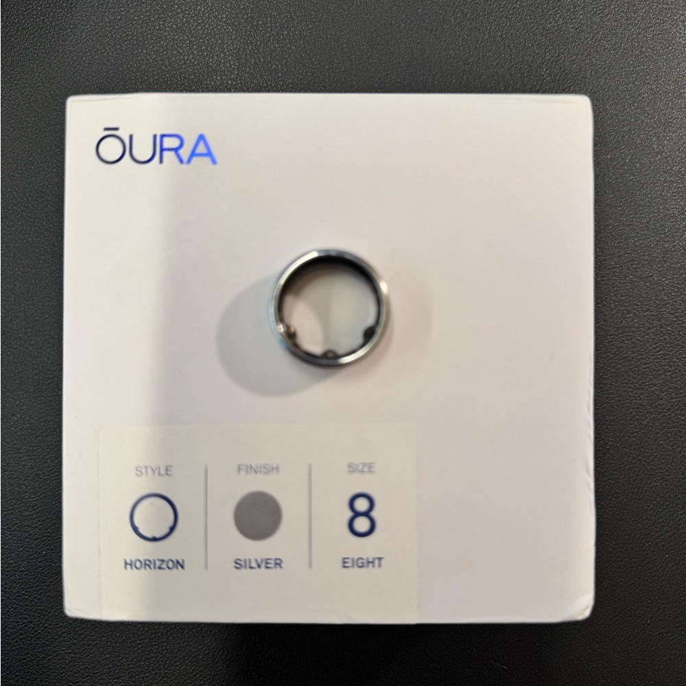 Oura Ring - Gen 3 Horizon Size 8 - Silver